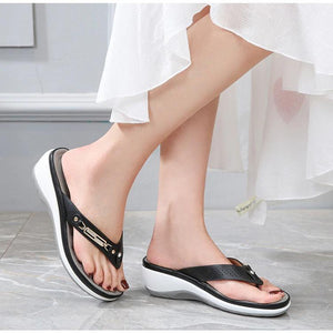 Women's Metal Button Sandals for Summer