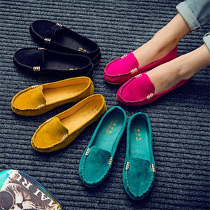 Women Casual Flat Shoes Round Toe Denim